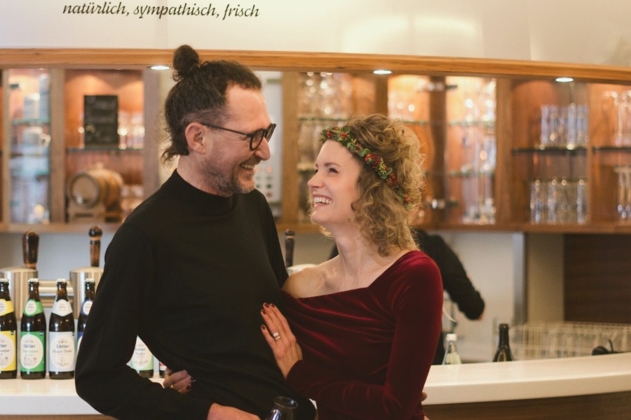 Hochzeitspaar Im Besucherzentrum Hochzeitspaar Im Besucherzentrum